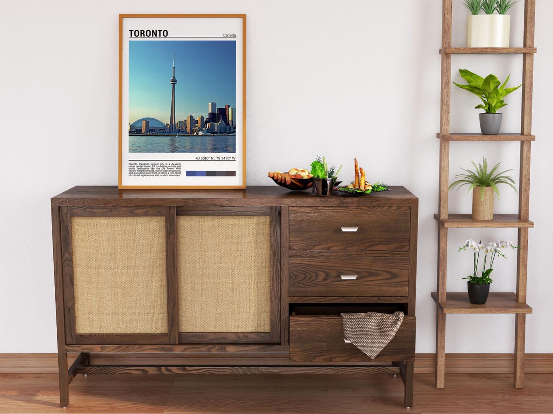 Toronto Canada CN Tower Skyline Lake Ontario Waterfront Travel Poster - Image 6