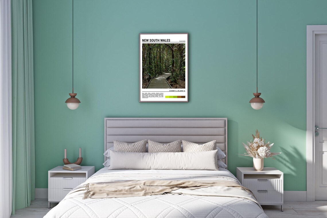 New South Wales Australia Rainforest Boardwalk Trail Photo Poster - Image 5