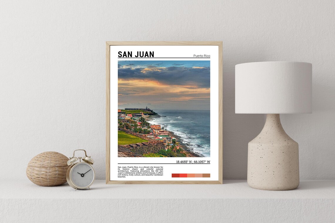 San Juan Print San Juan Poster San Juan Travel Poster San Juan Print San Juan Art San Juancaribbean - Image 2