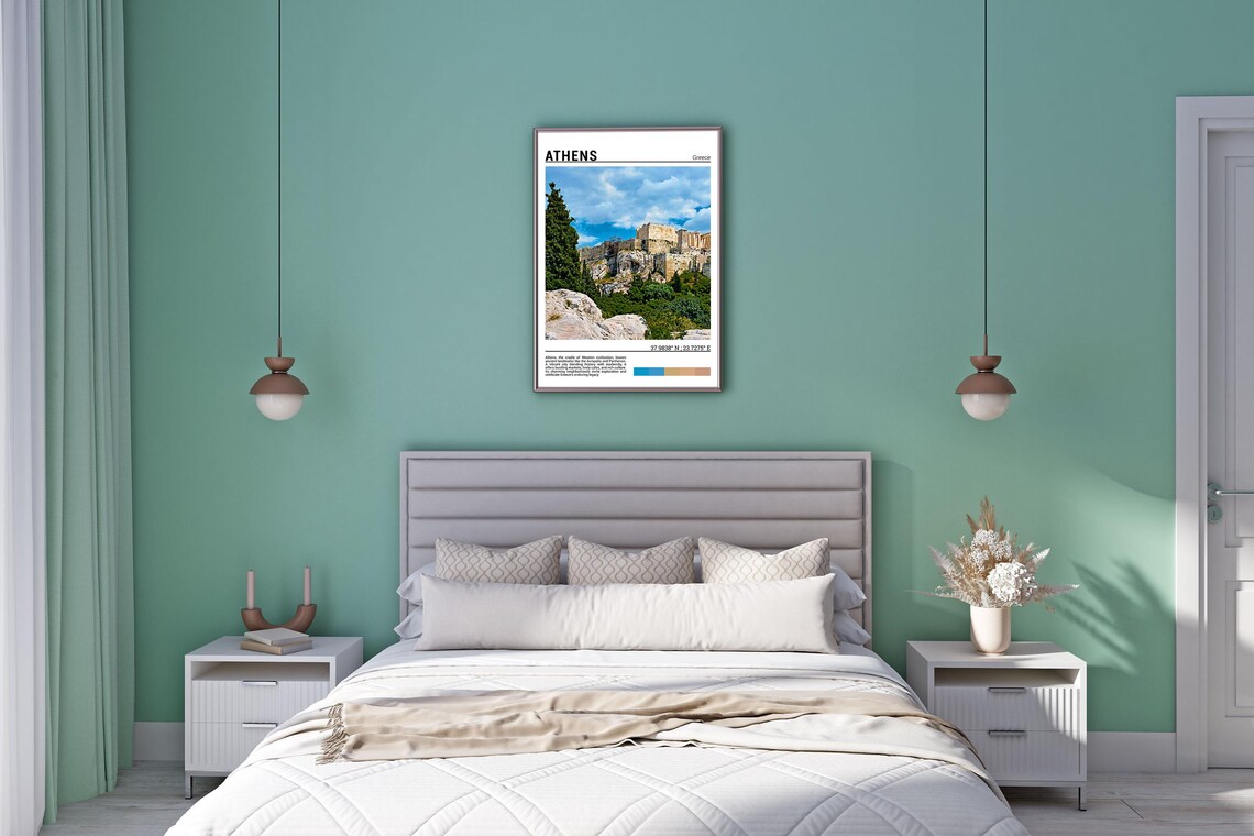 Athens Europe Travel Poster, Greece Artwork - Image 5