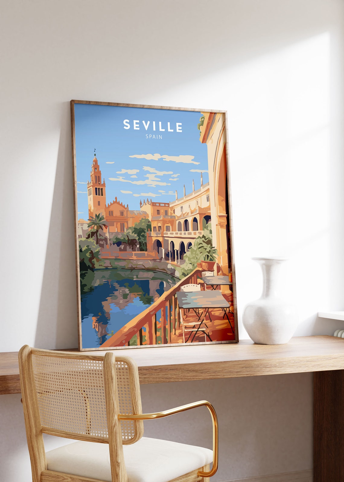 Seville Poster Spain Wall Art Print Spain Art Seville Travel Print Minimalist Artwork Seville Gift Seville Print Spain Art - Image 2