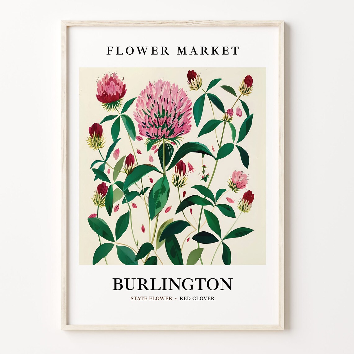 Burlington Vermont Wild Flower Market Art Print