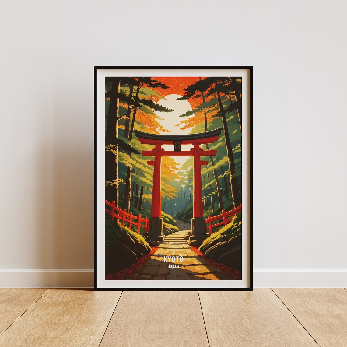 Kyoto Japan Travel Poster Kyoto Travel Print Kyoto Artwork Japanese Wall Art Gift For Travelers Home Decoration