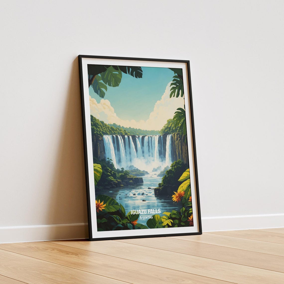 Iguazu Falls Argentina Wide Jungle Cascade Nature Art Poster - Image 5