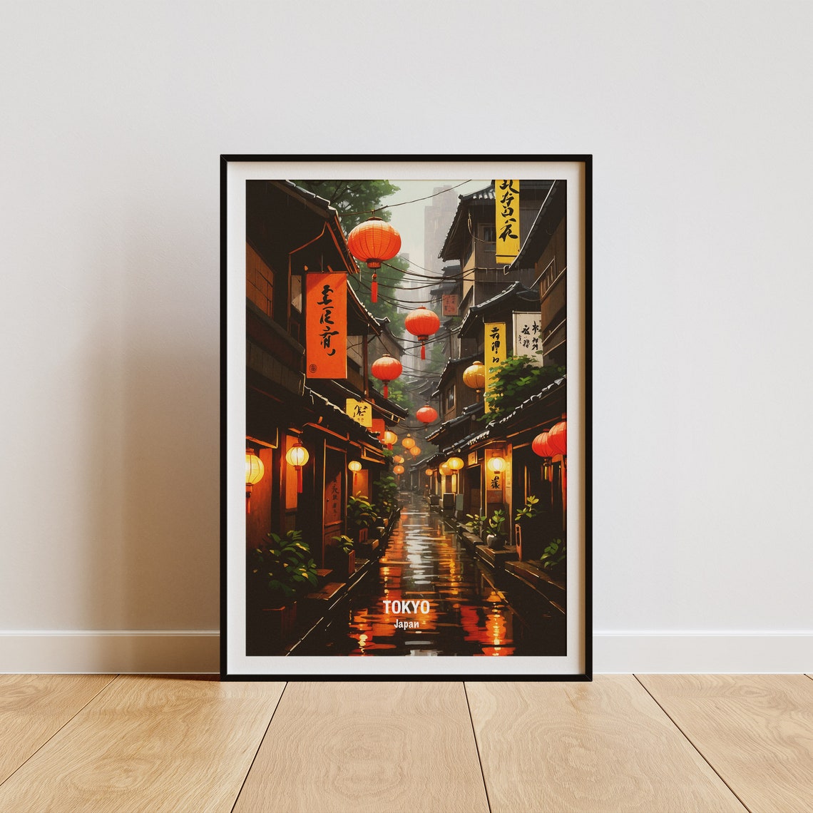 Tokyo Japan Travel Poster Tokyo Skyline Print Japanese Culture Art Vintage Travel Decor Gift For Travelers Home Wall Art