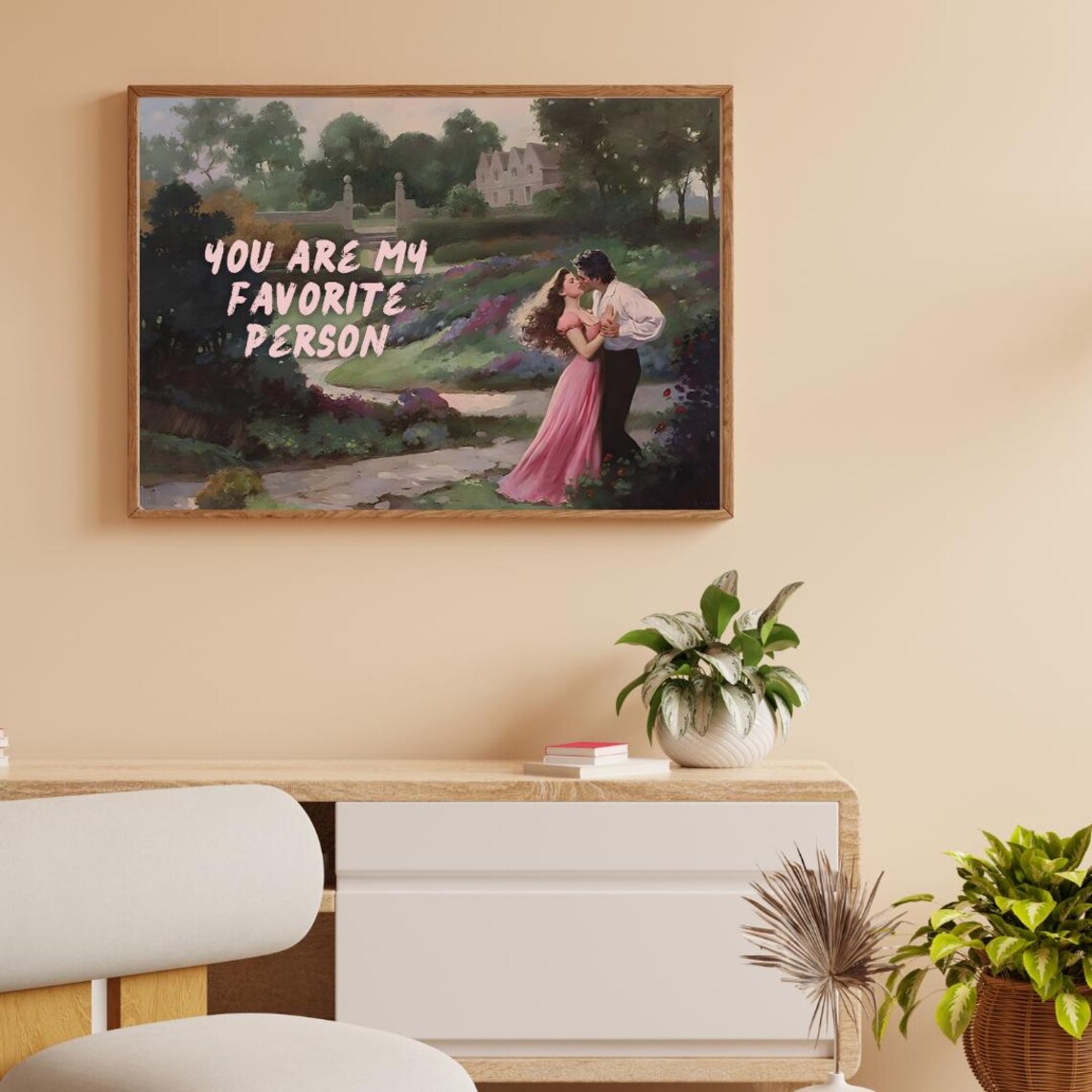 You Are My Favorite Person Romantic Garden Couple Quote Poster - Image 5