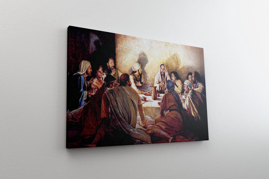 The Last Supper Biblical Christian Religious Painting Poster - Image 3