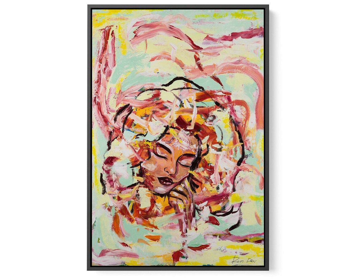 Colorful Abstract Art by Ron Deri, Poster Print