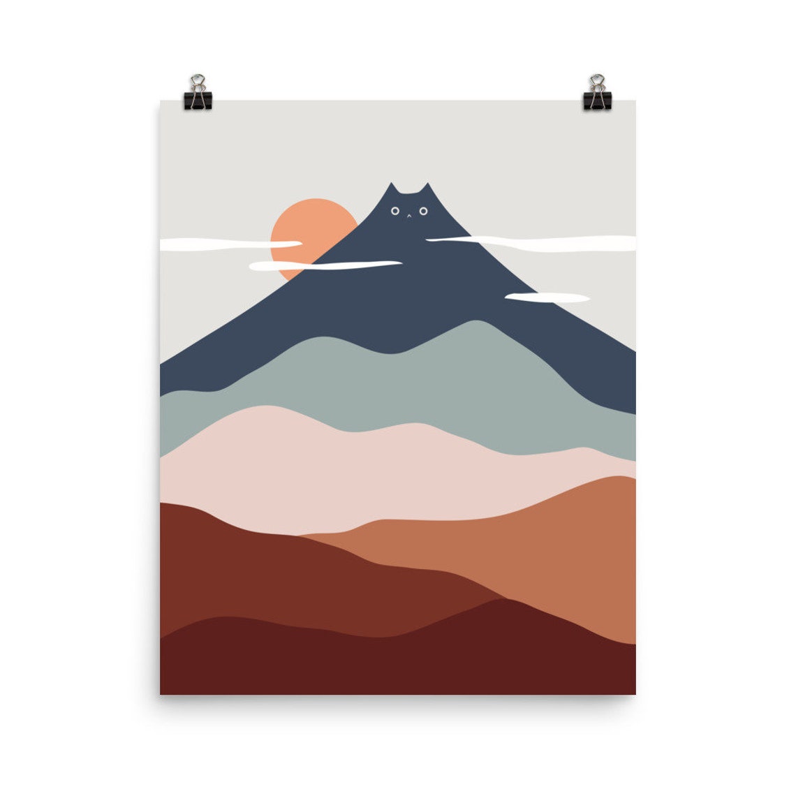 Cat Landscape 21 Art Print