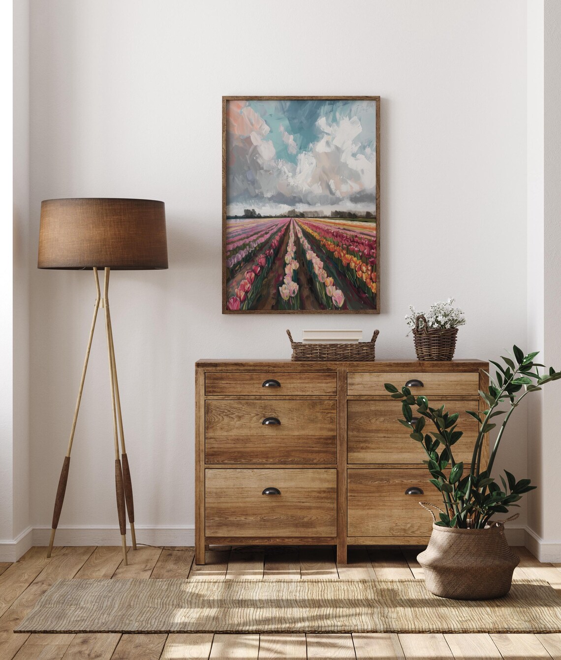 Tulip Field Vintage Botanical Art Print, Amsterdam - Image 5