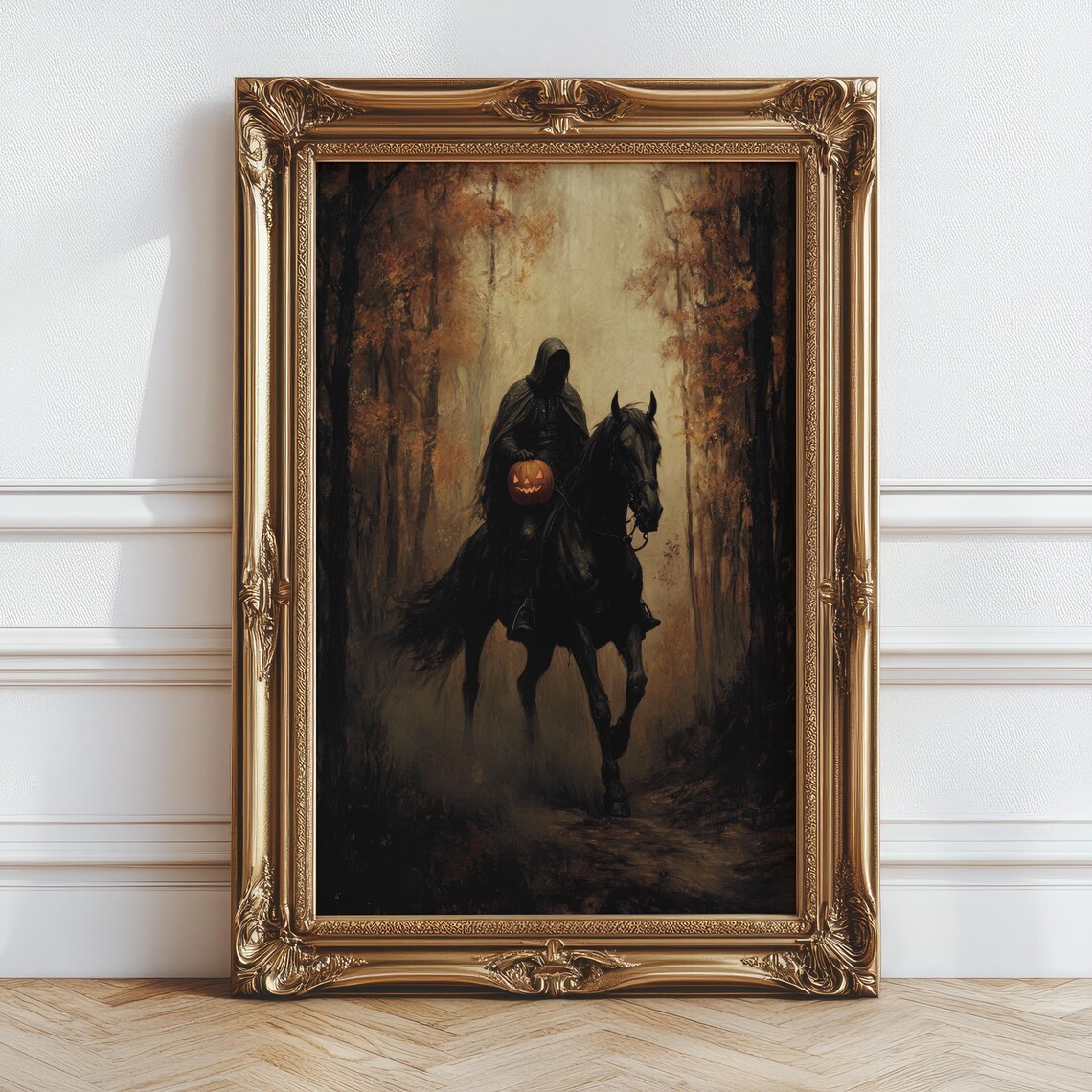 Headless Horseman Halloween Gothic Art Print - Image 5