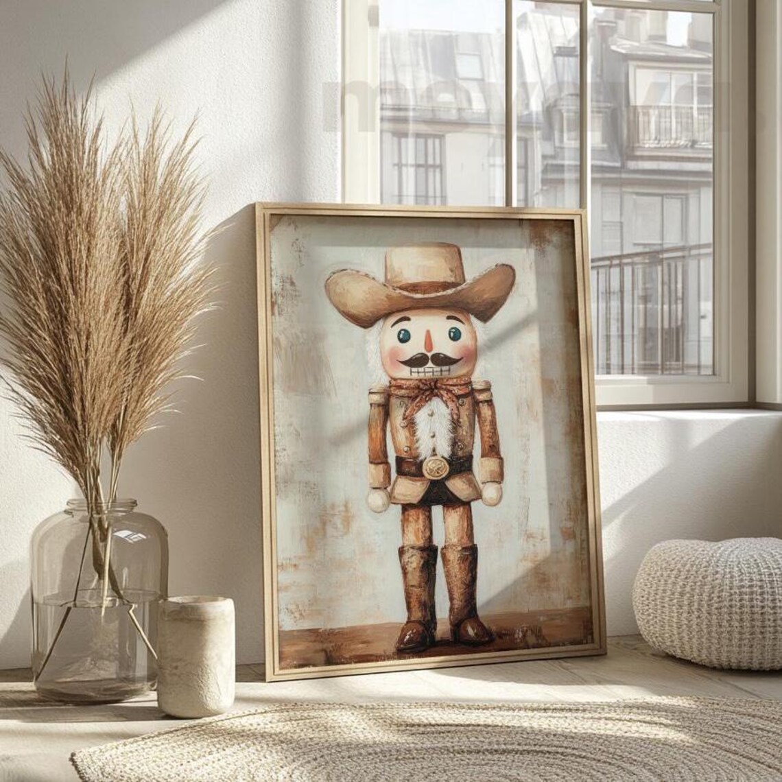 Cowboy Nutcracker Texas Holiday Art Print - Image 6