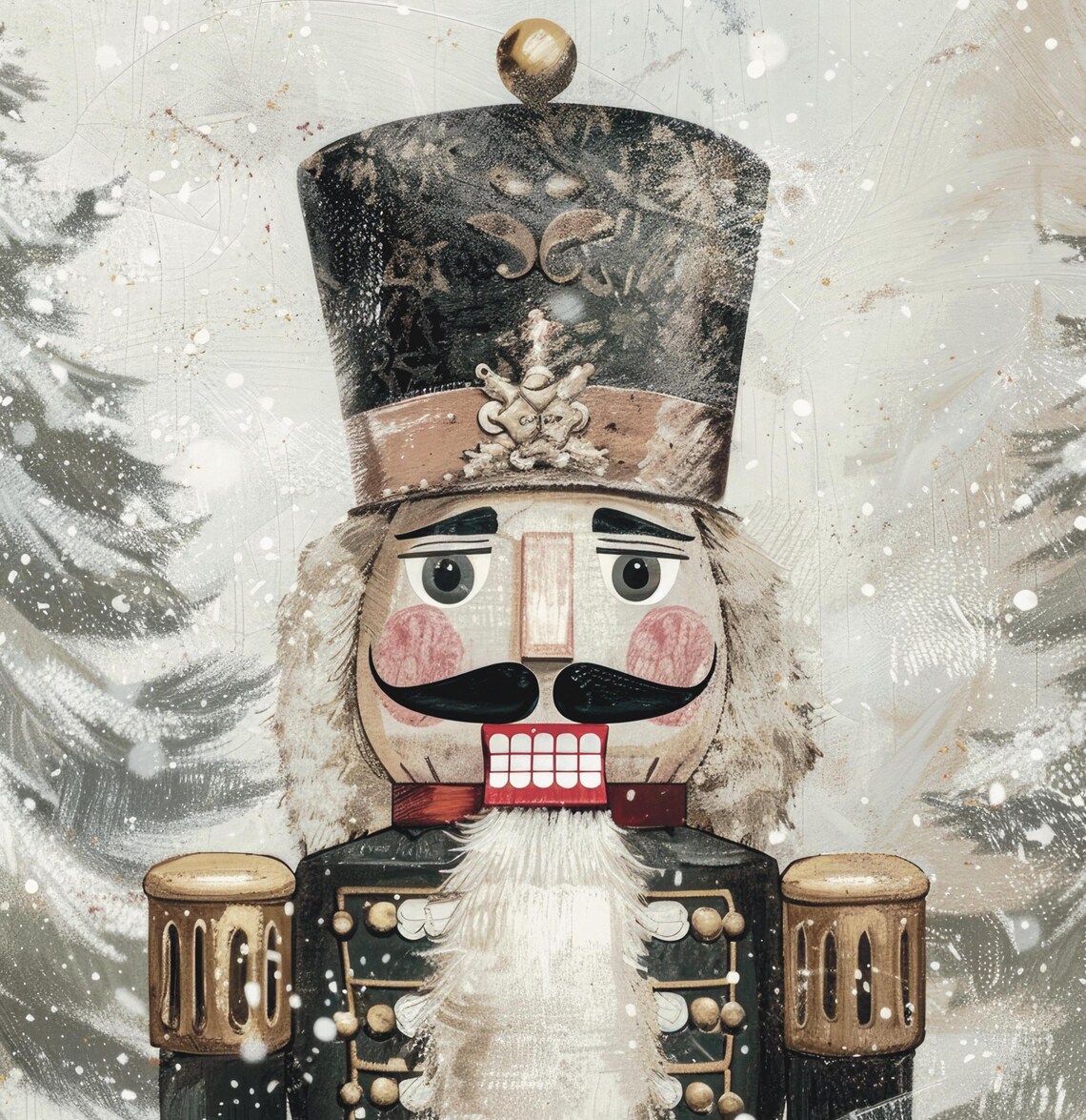 Christmas Nutcracker Vintage Christmas Poster - Image 6