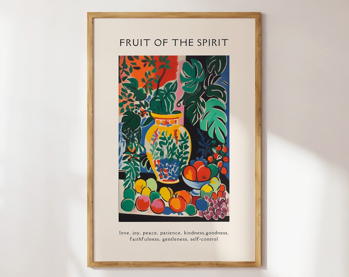 Fruit of the Spirit Matisse-Inspired Christian Art Print
