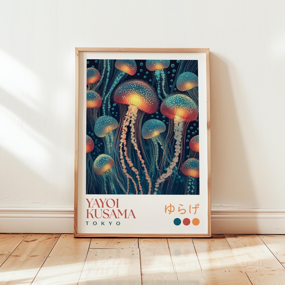 Yayoi Kusama-Inspired Jellyfish Art Print