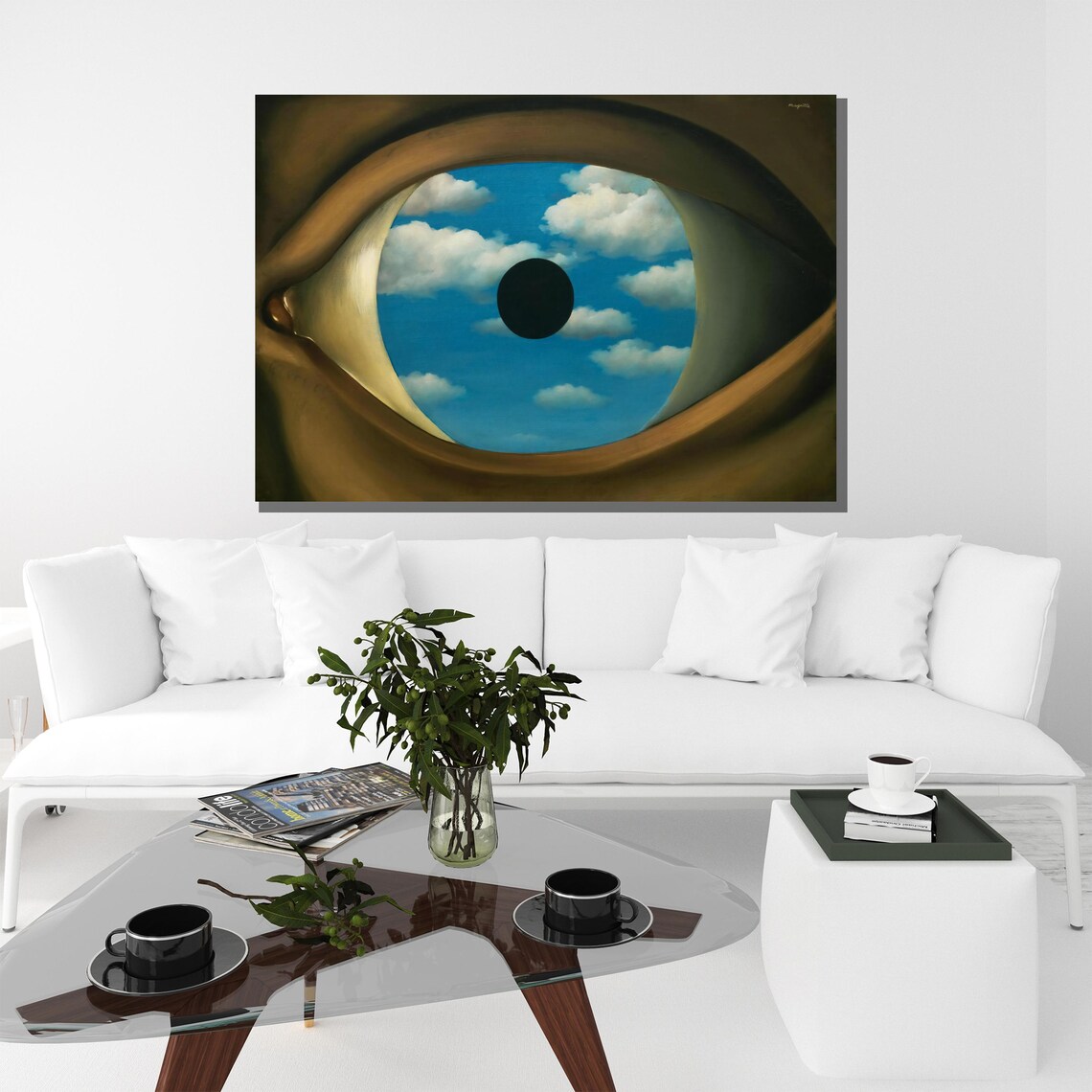 Ren Magritte The False Mirror, Surrealist Art Print - Image 3