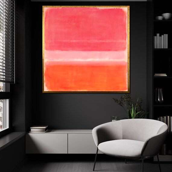 Mark Rothko Red And Orange Painting Large Abstract Wall Art Modern Art Print Minimalist Home Decor Gift For Art Lovers