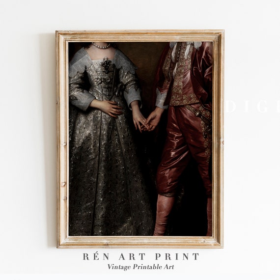 Vintage Romantic Victorian Portrait Art Print