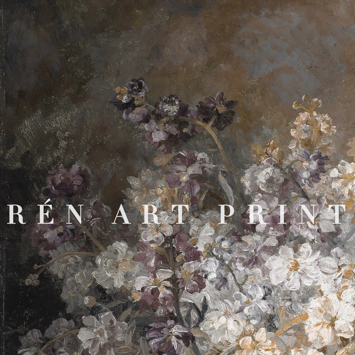 Moody Floral Botanical Vintage Flower Art Print - Image 3