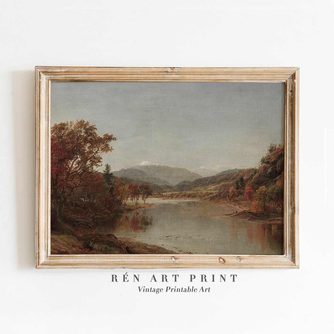 Fall Landscape Autumn Painting Wall Art Print