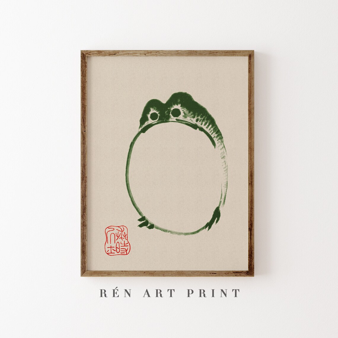 Japanese Frog by Matsumoto Hoji, Wall Art Print