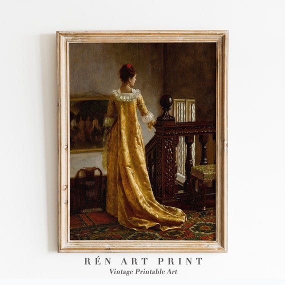 Antique Victorian Woman Portrait Art Print