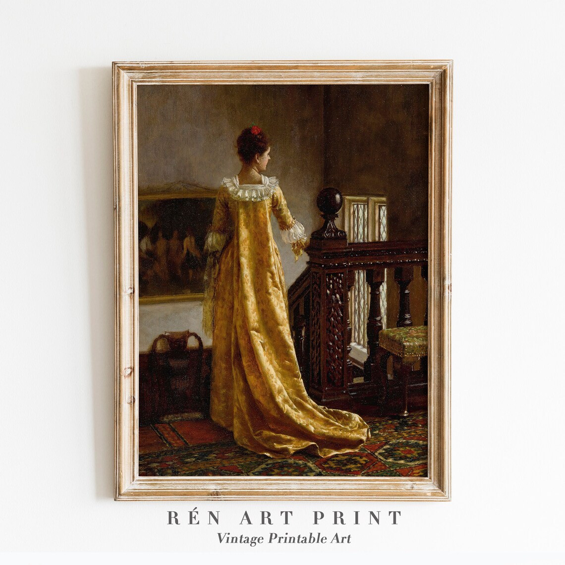 Antique Victorian Woman Portrait Art Print