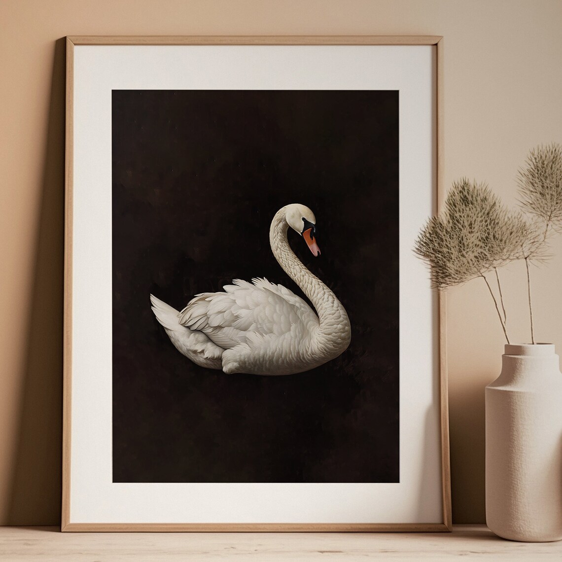 Dark Swan Vintage Nursery Wall Art Print - Image 3