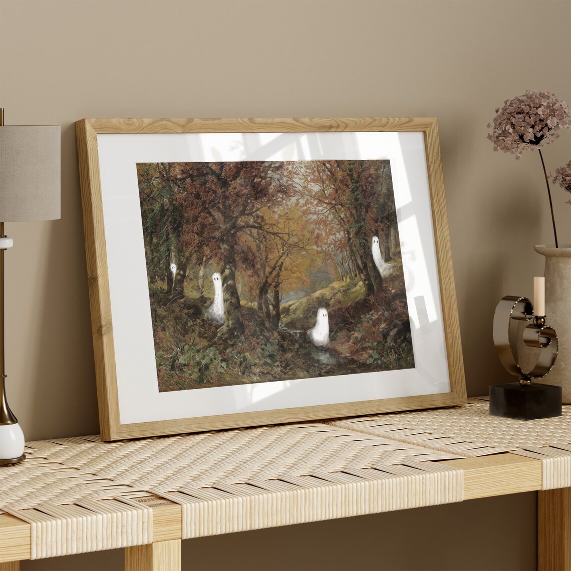 Vintage Cute Halloween Prints, Spooky Autumn Gallery Set - Image 2