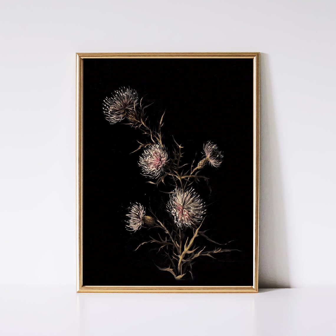 Dark Floral Print, Moody Botanical Art Print - Image 3