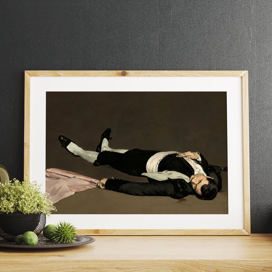 Manet The Dead Toreador Bullfighter Classic Masterpiece Dark Art Poster - Image 2