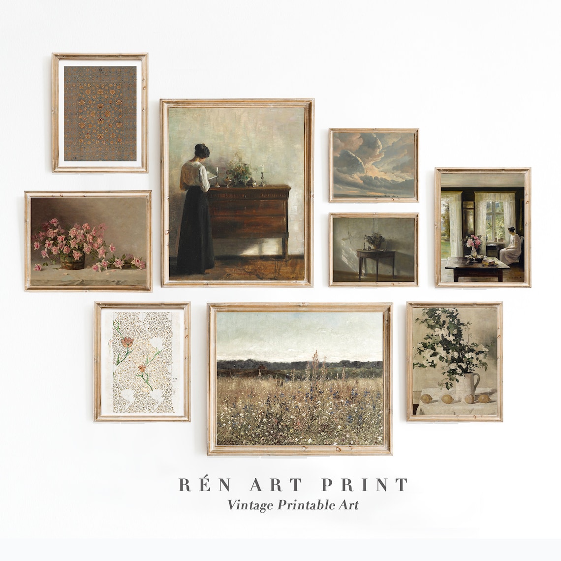 Vintage French Country Gallery Wall Art Set - Image 3