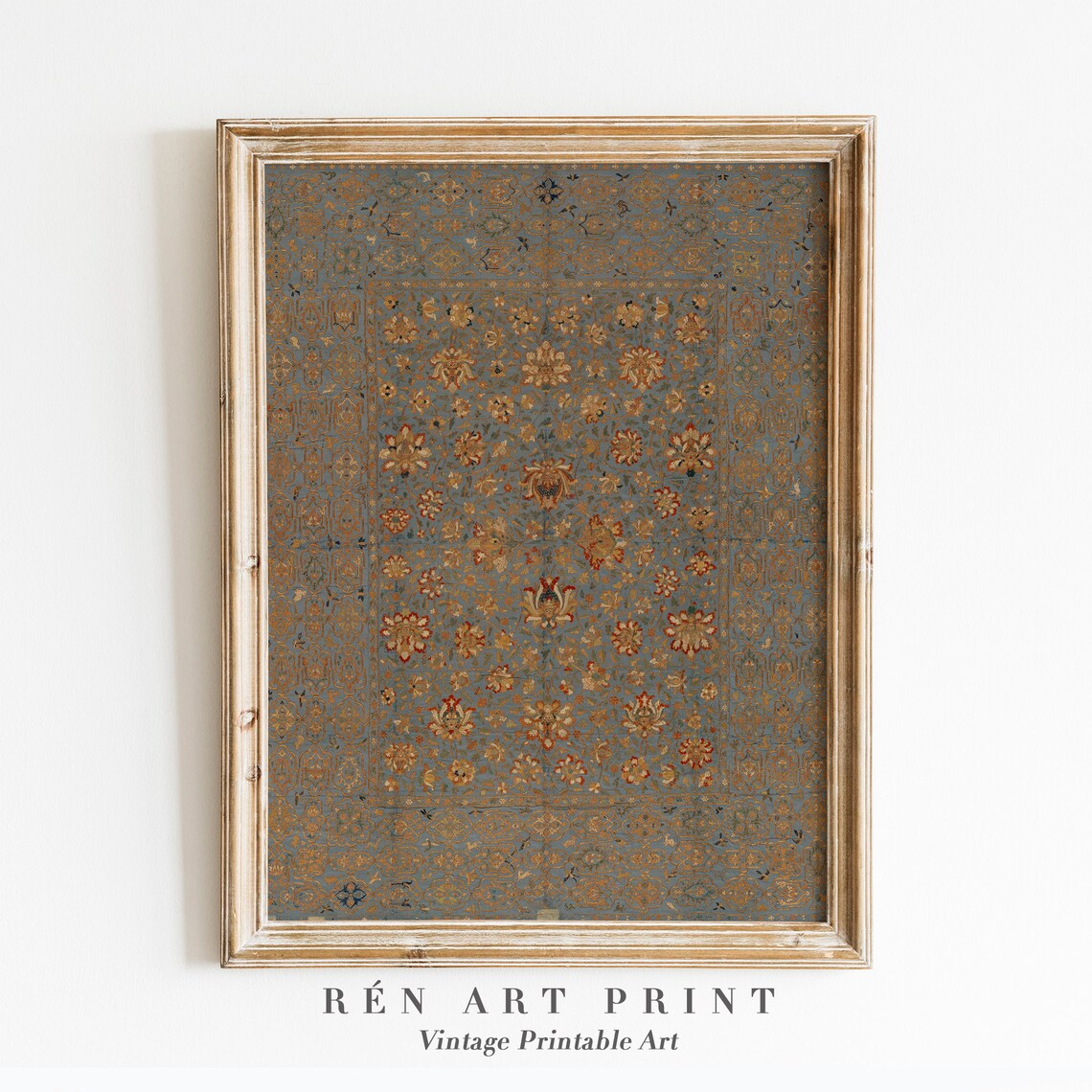 Antique Textile Vintage Tapestry Pattern Art Print