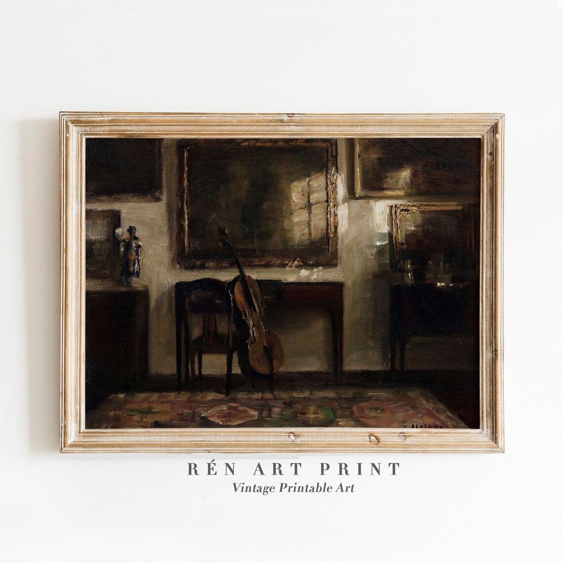 Moody Still Life Painting, Rustic Farmhouse Art Print
