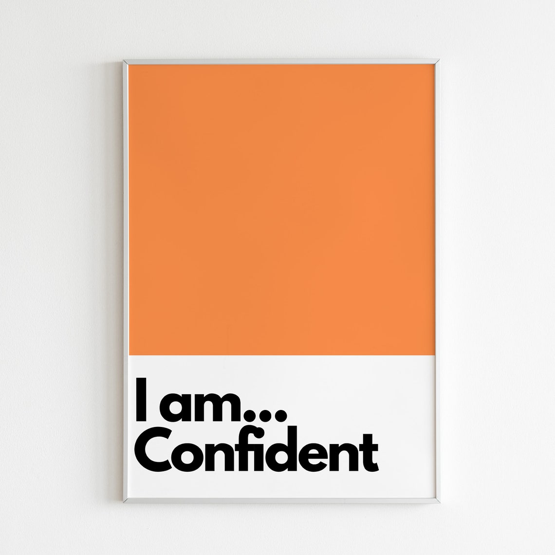 I Am Confident, Kids Bedroom Nursery Art Print