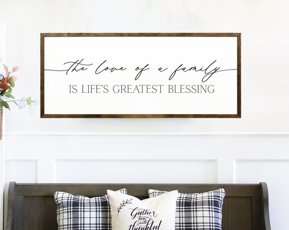 The Love Of A Family, Farmhouse Wall Art Print