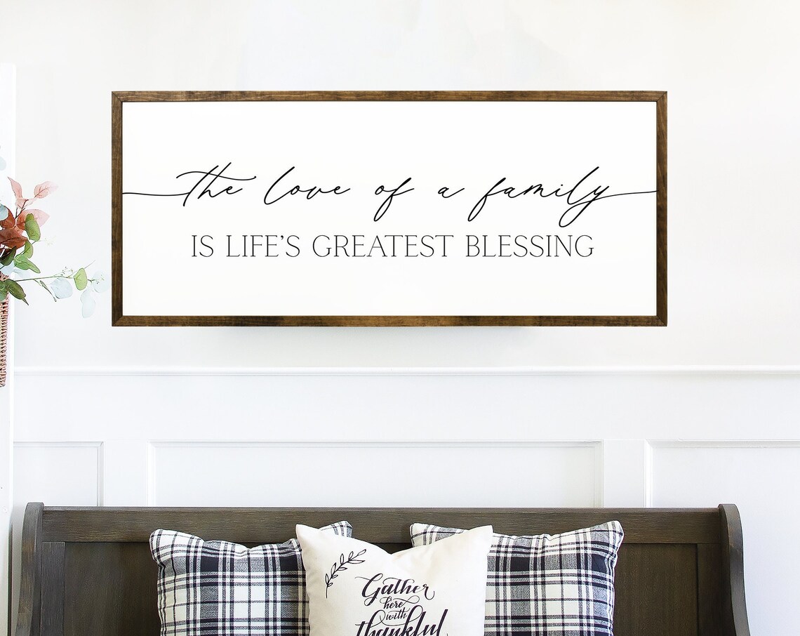 The Love Of A Family, Farmhouse Wall Art Print