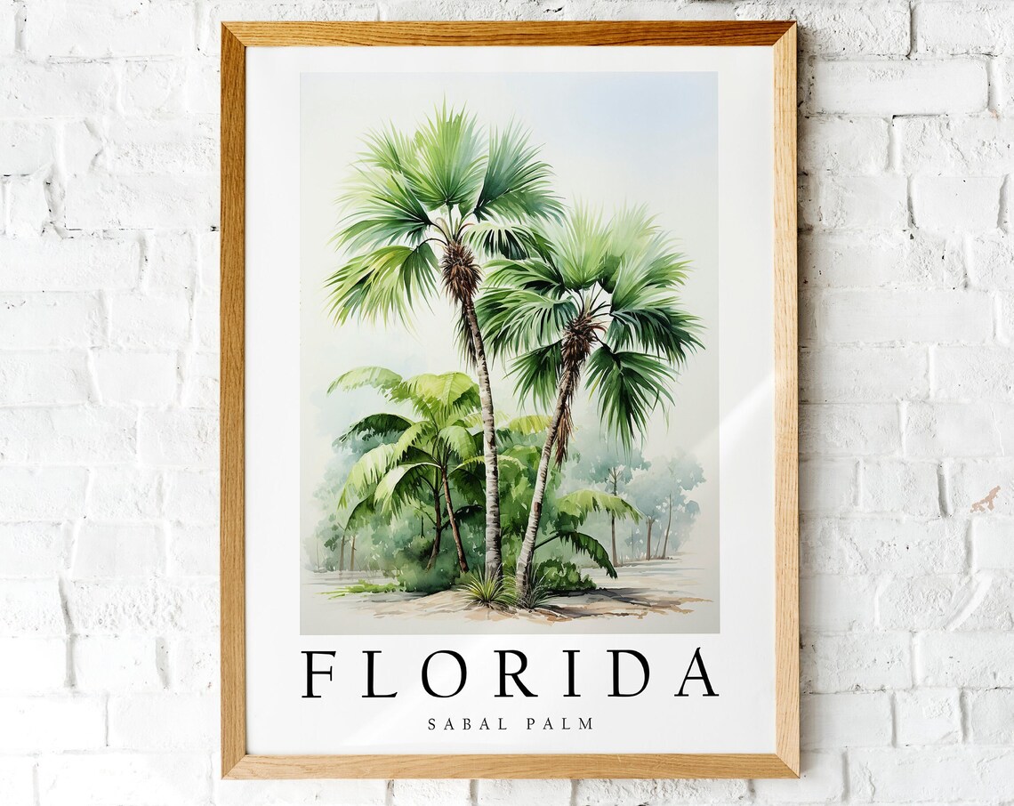 Sabal Palm, Florida State Tree Poster Print