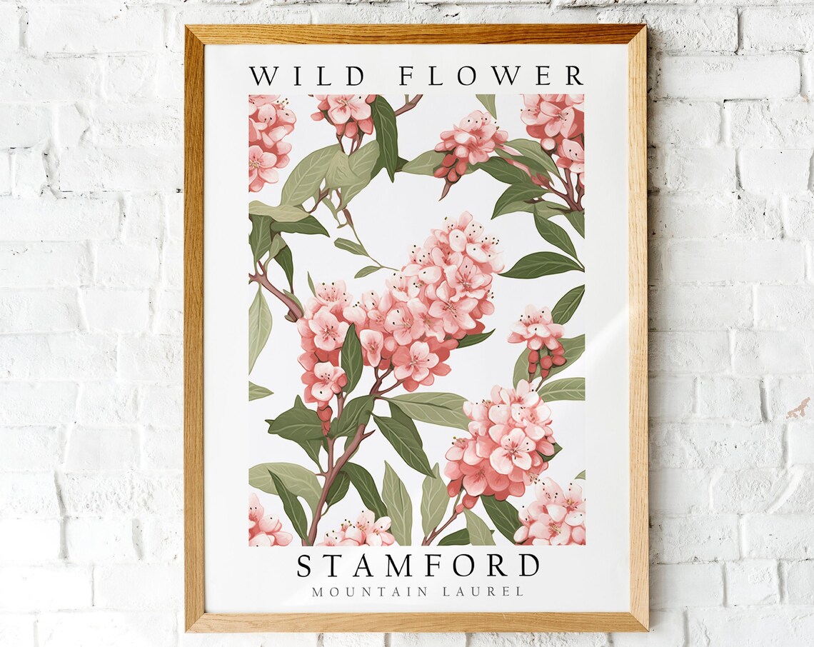 Mountain Laurel Wild Flower of Stamford Art Print