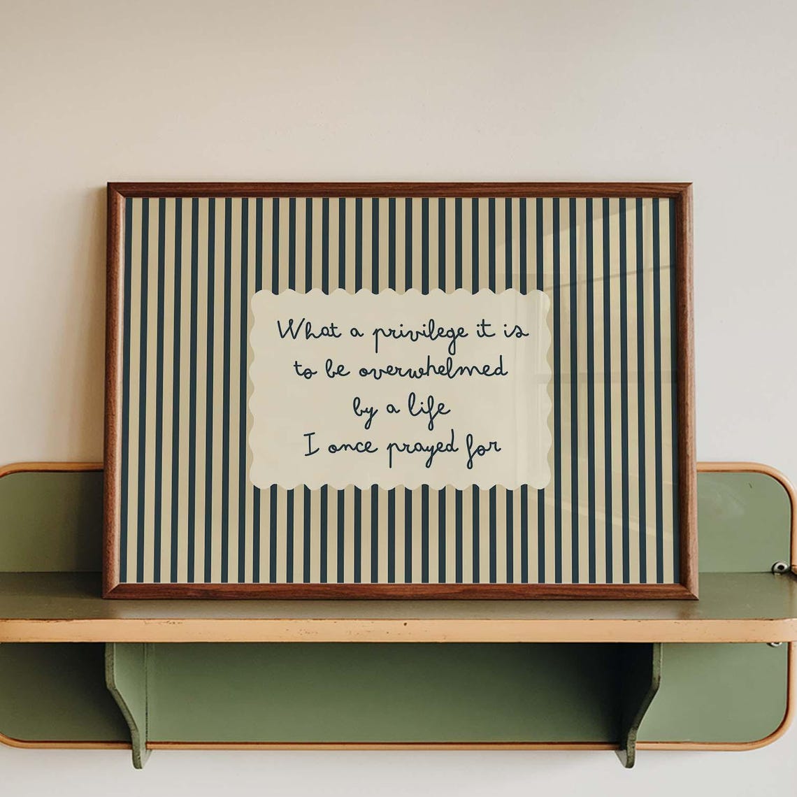 What A Privilege It Is Poster Print