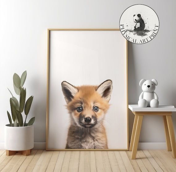 Baby Fox Animal Illustration, Nursery Decor Art Print