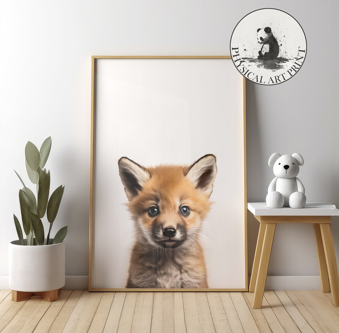 Baby Fox Animal Illustration, Nursery Decor Art Print