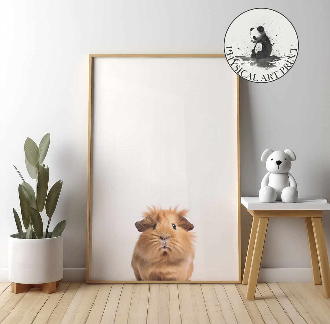 Guinea Pig Nursery Animal Illustration Art Print