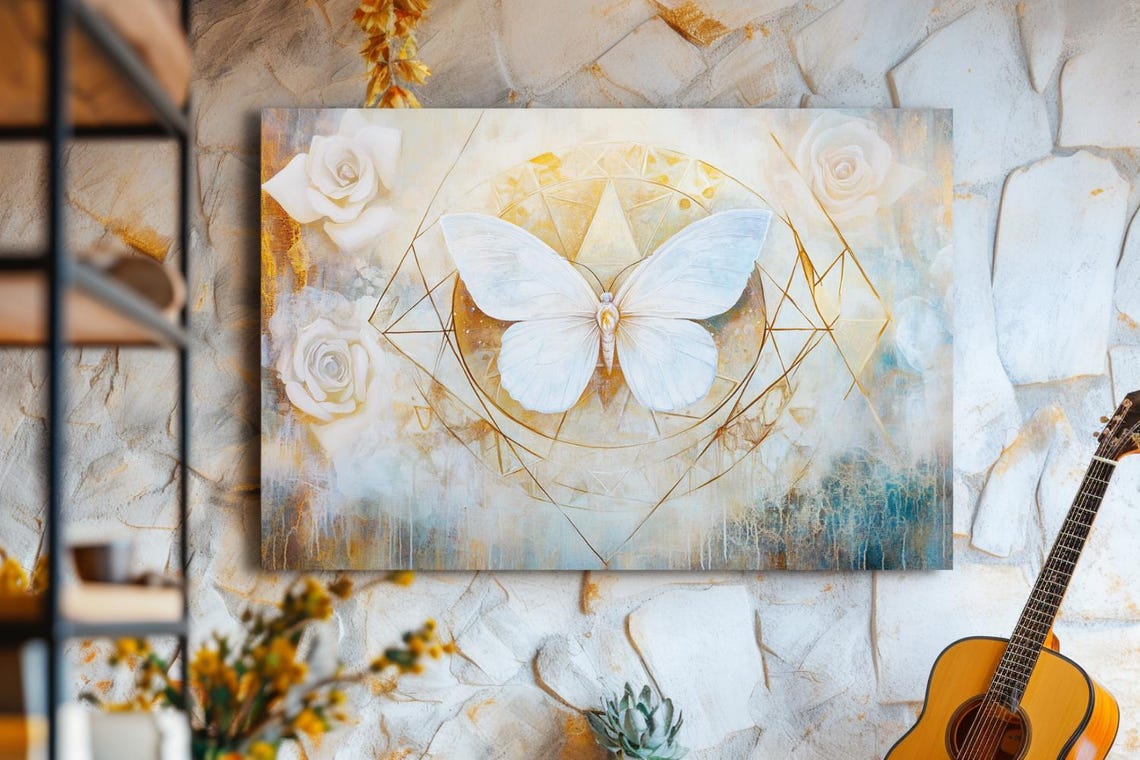 Painting Dance Of Dreams Abstract Stretched Painting Wall Art Print Contemporary Artwork For Home Decor - Image 3