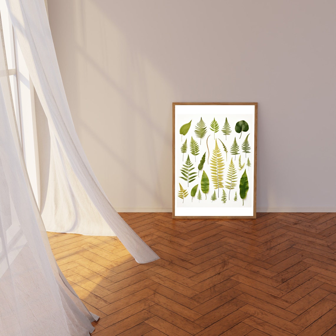 Fern Species Botanical Chart Green Leaves Vintage Study Poster - Image 4