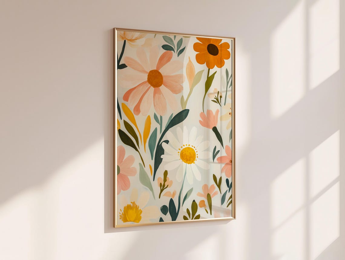 Daisy Print, Cute Floral Illustration - Image 7