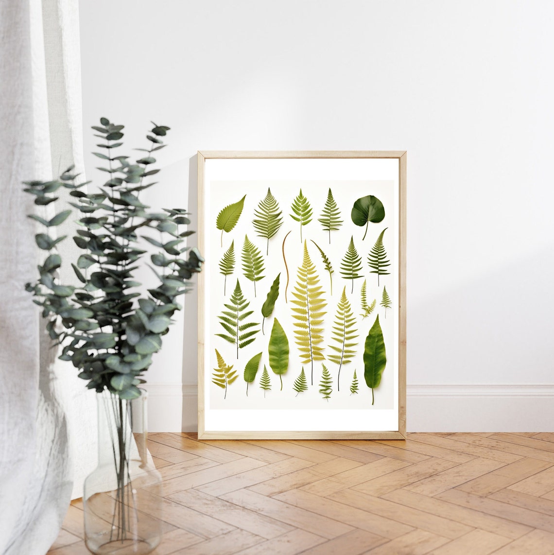 Fern Species Botanical Chart Green Leaves Vintage Study Poster - Image 5