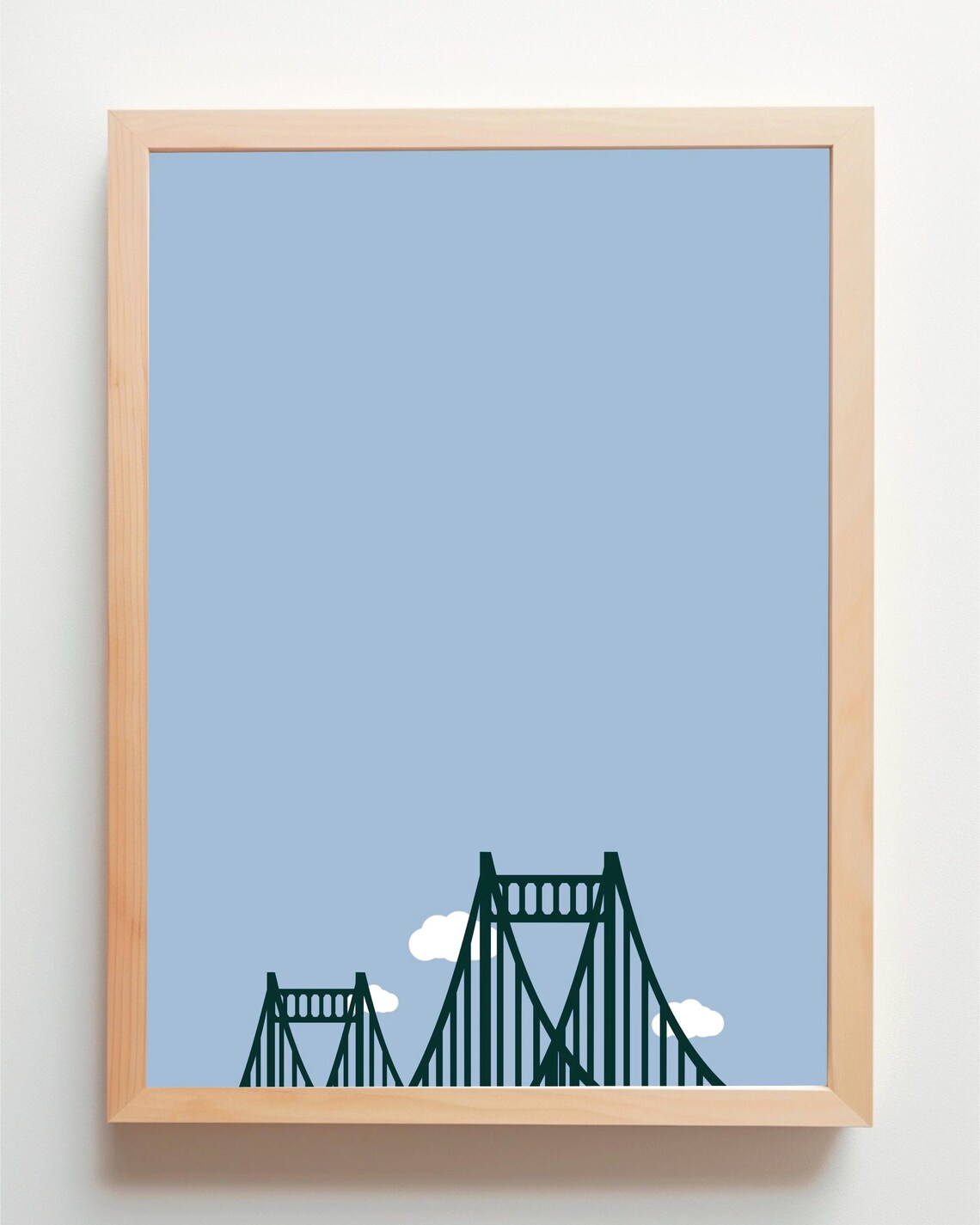 Uerdinger Brcke Krefeld Minimal Modern Travel Poster - Image 4