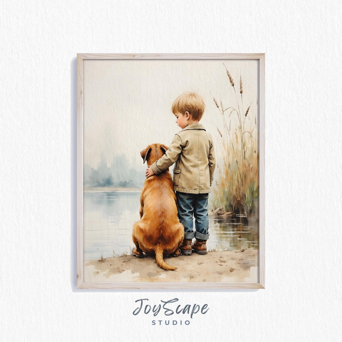 Cane Corso And Boy Nursery Wall Art Dog Decor