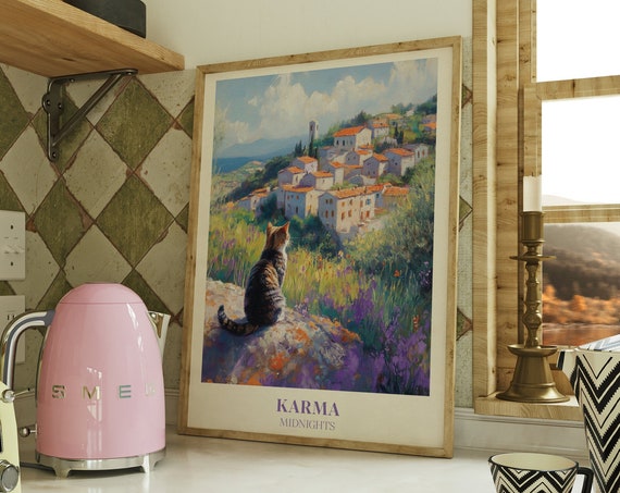 Karma Print Music Wall Art, Midnights Bedroom